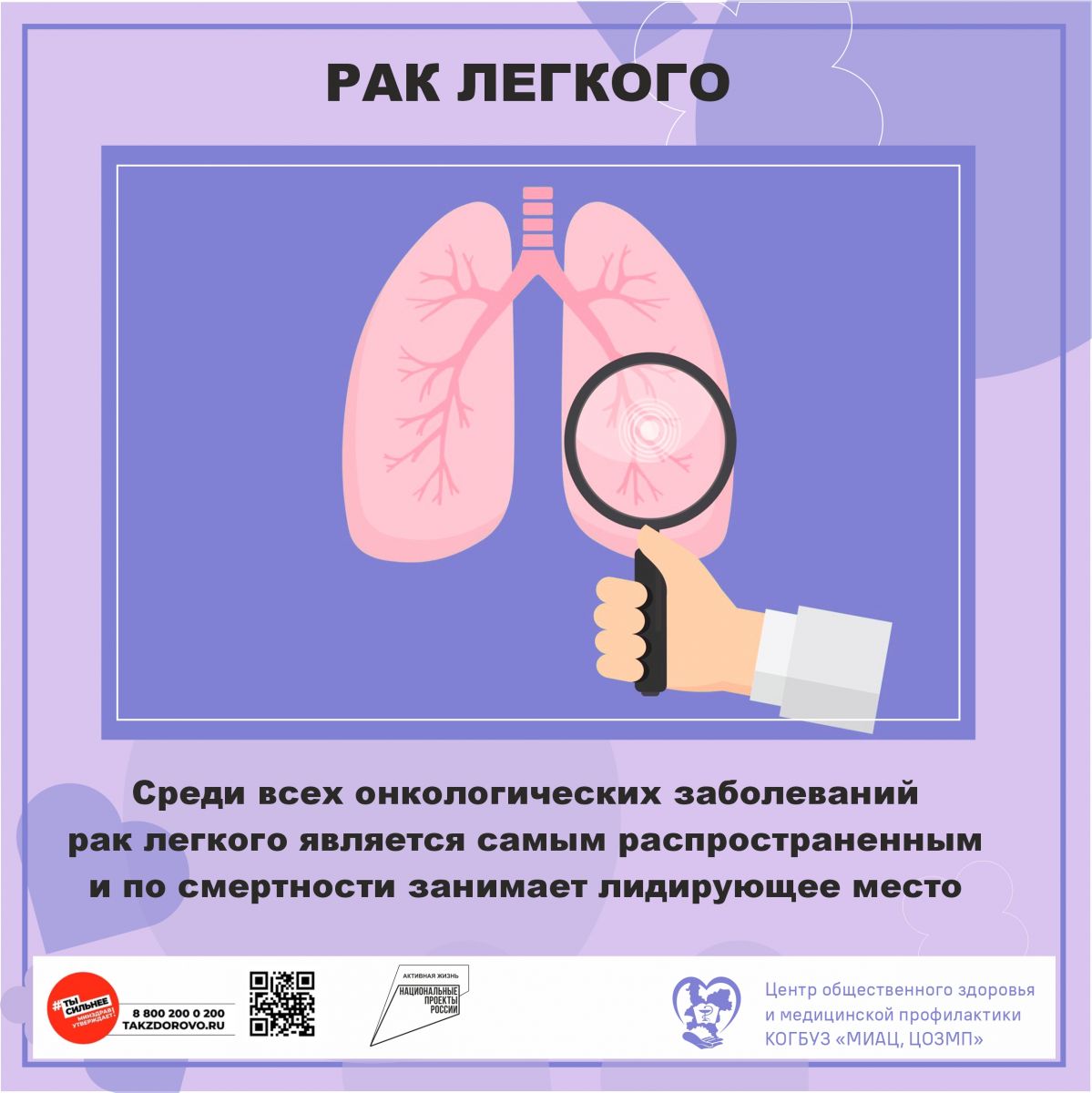 Информация, в рамках реализации федерального проекта «Здоровье для каждого» национального проекта «Продолжительная и активная жизнь».
