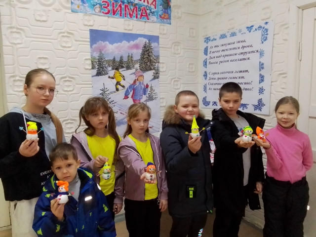 В Заевском СДК состоялся мастер-класс "Веселый спутник зимы"!